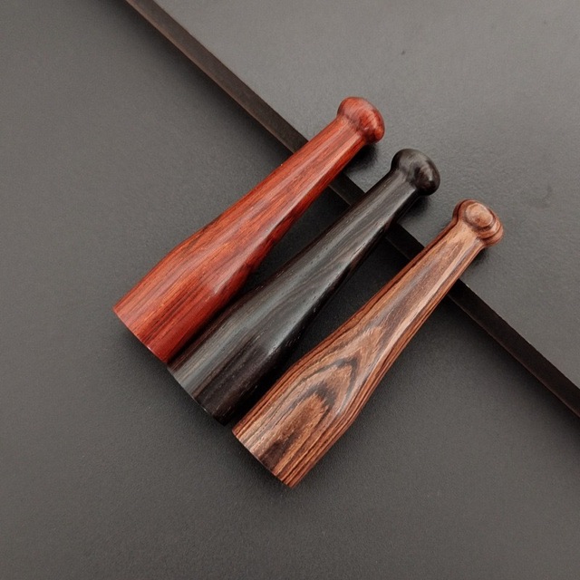 2026 Wholesale Healthy No Dyeing Natural Wood Filter Smoking Tips Holder Accessories 10mm Mouthpiece Spiral Style for Cigar