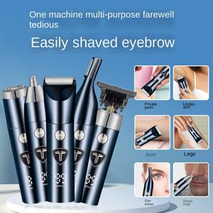 Tondeuse à Cheveux Électrique Portable 5-en-1 USB avec Affichage Numérique, Tondeuse Multifonctionnelle de Voyage pour le Nez en Acier Inoxydable - Product Image 4