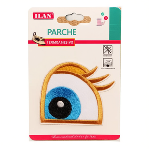 Patch Ilan 5,8x6,5 cm con design occhio in ferro da applicare a caldo per abbigliamento - Product Image 2