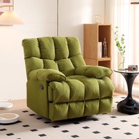 Pouf en velours teddy au design moderne Fauteuil de canapé inclinable nordique simple et doux rempli d'éponge