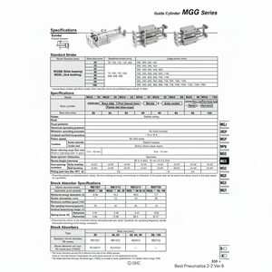 SMC Pneumatics Cilindro de guía de la MGGMB50-75 - Product Image 1
