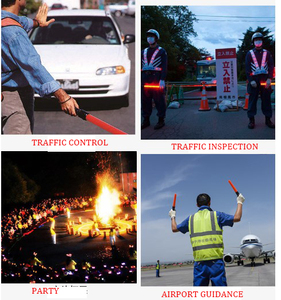 Bastone Luminoso LED Rosso Riflettente Ricaricabile per <span class=keywords><strong>Traffico</strong></span> Aeroportuale, Bacchetta Segnaletica LED Lampeggiante, Prezzo di Fabbrica - Product Image 5