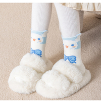 Chaussettes de compression en coton pour jeunes, motif léopard, brodées sur mesure, jacquard imprimé, écologiques, pour le tennis, l'athlétisme et la course à pied