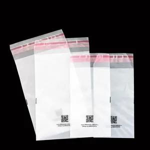 Custom printed frosted CPP materials packaging bag clear Flat mouth self-adhesive bag
