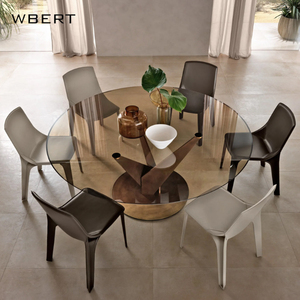WBERT Design de personnalité moderne et à la mode pour la maison Meubles pour les cafés hôtels Chaise de salle à manger en cuir - Product Image 6