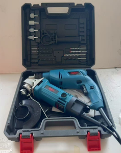 2-teiliges Multifunktionales Elektro-Schlagbohrset mit Winkelschleifer für Keramikfliesen-Schneiden und Metallpolieren, OEM Hartschalenkoffer - Product Image 6