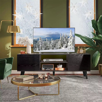 Meuble TV moderne de style Mid-Century avec rangement, console multimédia, table de salon en bois, mobilier de maison
