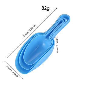 <b>Plastic</b> Flour Shovel Food Grade PP Material <b>Kitchen</b> Tool For Rice Grain Nut Storage Measuring Spoons Set - Product Image 3