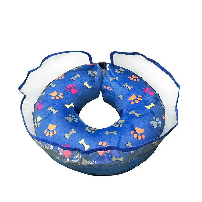 Haustier Elizabeth Ring Schönheit Kratzer wasserdichte Blume Cartoon Donuts sind aufgeblasen Elizabeth Ring Kragen