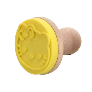 Factory Wholesale Eco-Friendly Non-Toxic 6-Piece Cartoon Animal Food Grade <b>Silicone</b> Cookie Stamp Molds & <b>Tools</b> - Product Image 3