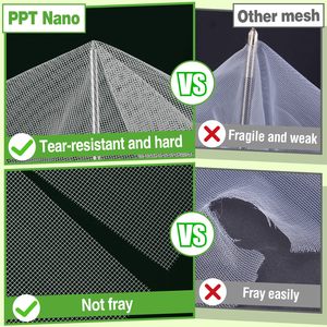 Alta calidad 3*10m invernadero agrícola tomate proteger red de <span class=keywords><strong>malla</strong></span> fina pantalla antiinsectos HDPE plástico a prueba de insectos - Product Image 3