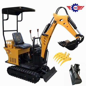 1.0ton Mini Escavatore cingoli in gomma micro crawler digger macchina con strette secchio in vendita