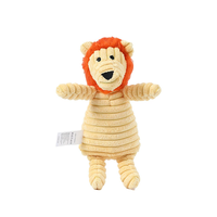 Jouet à mâcher de luxe en peluche pour bouledogue français avec motifs ours, lion, renard - Couleurs personnalisables, jouet d'enrichissement pour animaux de compagnie anti-stress et d'entraînement