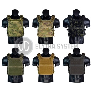 Israëlische ES-K1226 stijl V-vormige plaatdrager tactisch vest met snelontkoppelingsmolle systeem, chaleco tactico MC camouflage 500D - Product Image 6