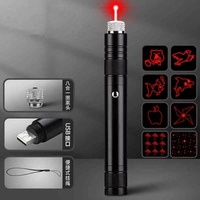 Stylo laser USB haute puissance, projecteur laser à faisceau lumineux infrarouge, pointeur laser, lumière rouge verte, lumière longue portée, stylo de vente