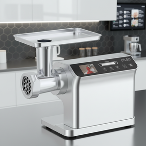 Picadora de Carne Automática para el Hogar de Alta Eficiencia con Motor de CA de 600W, Carcasa de Acero Inoxidable, Pantalla Táctil Completa y Gran Pantalla TFT - Product Image 5
