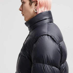 Wholesale High Quality bomber style jacket winter season warm windproof down coat <b>hoodie</b> down puffer men's Luxury Designer - Product Image 2