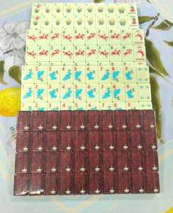 Juego de Mahjong Americano Clásico de Doble Capa de Acrílico Verde Salvia Hunter Club de 160 Piezas, para Decoración y Juego Tradicionales - Product Image 2