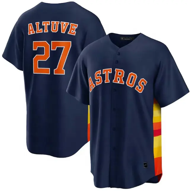 Houston Astros Baseball Jerseys mlbing Chemises Point Brodé Personnalisé Toutes Les 30 Équipes