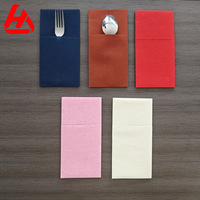 Serviettes en papier au toucher de lin, Serviettes de table de couleur en tissu aéré