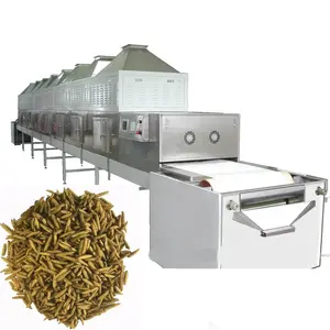 Industrial Black Soldier Fly Farm Equipment MealWorms Dehydration Microwave Dryer Machine
