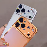 Protector de Lente de Cámara Premium Love Diamond para iPhone 17 Pro Max, Cristal Templado para Teléfono Móvil, Película Protectora con Arcoíris y Lente Metálica Brillante