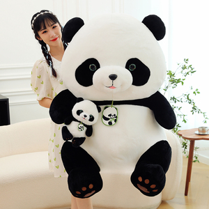 Vente chaude Mignon Blanc Panda <span class=keywords><strong>Ours</strong></span> En Peluche Animal En Peluche Jouet Unisexe <span class=keywords><strong>Maman</strong></span> Bébé Personnalisable ODM PP Matériel De Remplissage pour Cadeaux - Product Image 6