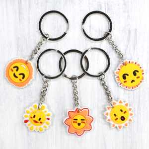 2025 Wholesale Manufacturers PVC Children's Cute Keychain Promotional Keychains Carabiners for Business Keychain