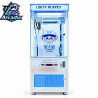 Machine à griffes commerciale à monnayeur, jeu d'arcade avec éclairage LED, machine à prix pour peluches et jouets, pour centres commerciaux, vente en gros