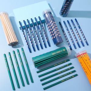 Colored Pencils HB 5.0mm Wooden Hexagonal Exam Sketching <b>Writing</b> Pencils Bucket <b>Set</b> - Product Image 3