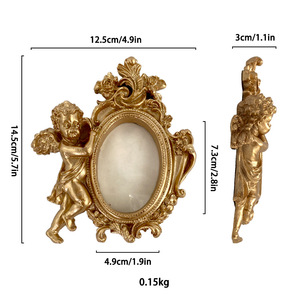 Syl phong cách Châu Âu Victoria thiên thần nhựa đồ trang trí dễ thương đồ trang sức ảnh con lắc đạo cụ Ins mini khung ảnh - Product Image 3