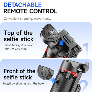 Trépied à selfie en aluminium F07 410 mm, trépied de poche pliable avec télécommande détachable, rotation à 360° pour vlog et diffusion en direct - Product Image 5
