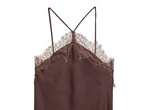 KAR&OT ZA Novità Autunno 2025 <span class=keywords><strong>Vestito</strong></span> <span class=keywords><strong>Midi</strong></span> Stile Fashion in Raso con Orlo Irregolare e Inserto in Pizzo dal Taglio Aderente 5919201 - Product Image 3