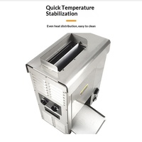 Machine à hamburgers électrique en acier inoxydable Fajiduo avec fonctions de réchauffement des pains et de pressage des hamburgers