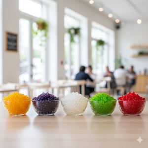 BobaPlanet de haute qualité, 5 mm, plusieurs saveurs, boba éclatant en bouteille pour les magasins de boissons - Product Image 3