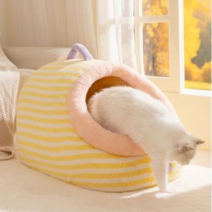 Luxurious Modern Eco-Friendly Polyester Fiber Pet <b>House</b> <b>Bed</b> Spacious Design Dogs Cats Small Animals-Anti-Slip Washable Warmth - Product Image 6