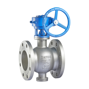 Industrial Use OEM Stainless Steel 304 V Port Flange <b>Worm</b> Gear Operated Ball Fluorine Protects Corrosion for Long - Product Image 5