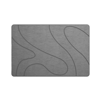 Tapis de bain en pierre de diatomite à séchage rapide, antidérapant, écologique, fabriqué à la machine, design personnalisé, luxe