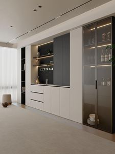 Modern Solid Wood Luxury <b>Sideboard</b> <b>Storage</b> Cabinet with Large Capacity and Durable Design for Living Room Home Furniture - Product Image 6