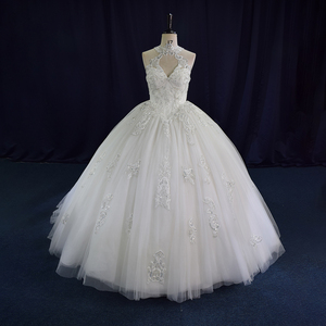 TEENYEE Vintage Plus <strong>Size</strong> Women's Halter Ball Gown <strong>Wedding</strong> <strong>Dresses</strong> Bridal <strong>Dress</strong> with Removable Halter Neck - Product Image 1