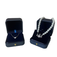 Luxe Boucle D'oreille Bracelet Collier Anneau Tiroir Boîte Bijoux Ensemble Personnalisé Bijoux Cadeau Anneau Collier Boîte Emballage Avec Couronne Bouton