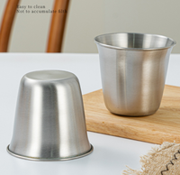 Gobelet en acier inoxydable SUS304 coréen réutilisable pour café, restaurant, latte, jus glacé, dessert – Vente en gros