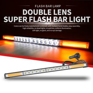 Haute puissance COB LED barre lumineuse d'avertissement stroboscopique <span class=keywords><strong>tricolore</strong></span> feux de travail clignotants d'urgence pour remorque camion et travail nouvel état - Product Image 5