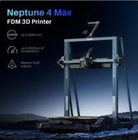 Высокоскоростной 3D-принтер ELEGOO Neptune 4 Max, 500 мм/с, быстрая FDM-печать, Klipper, область печати 420x420x480 мм, умная автокалибровка, Wi-Fi Direct