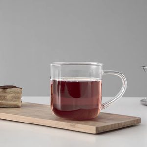 Tazas de Café Clásicas de Vidrio Borosilicato <span class=keywords><strong>HEMERA</strong></span> de 400 ml, de Alta Calidad, con Asa Transparente, Ecológicas, Aptas para Lavavajillas y Microondas - Product Image 1