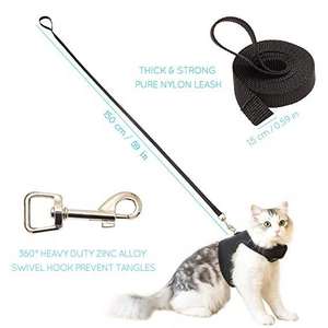 Elegante Arnés y Correa de Malla de Aire Suave y Colorida para Gato, Chaleco para Paseo de Mascotas - Product Image 2