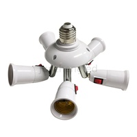 10cm 30cm 50cm EU Plug to E27 AC 110-220V 3A E27 Light Lamp Bulb Holder Flexible Extension Converter Switch Adapter Socket