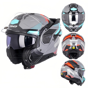Casco de Motocicleta Modular LS2 FF910 ADVANT2 con Doble Visor Antivaho, Abatible 180 Grados y en Perfectas Condiciones - Product Image 4