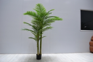 Plastik bäume für Wohnkultur große hohe Palmen goldene Rohr palmen pflanze künstliche Raphis-Palme - Product Image 6