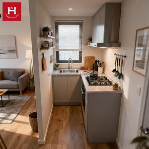 Кухонные шкафы из меламина HAPPY HOUSES: недорогие, компактные, универсальные мини-кухни для квартир, отелей и домов. - Product Image 2